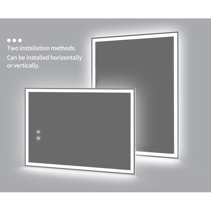 Orren Ellis Clybourn Lighted Bathroom / Vanity Mirror & Reviews Wayfair